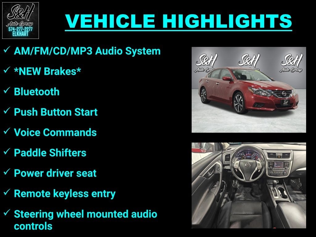 Used 2017 Nissan Altima 2.5 SR Sedan