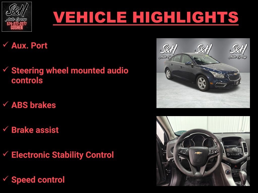 Used 2015 Chevrolet Cruze 1LT Sedan