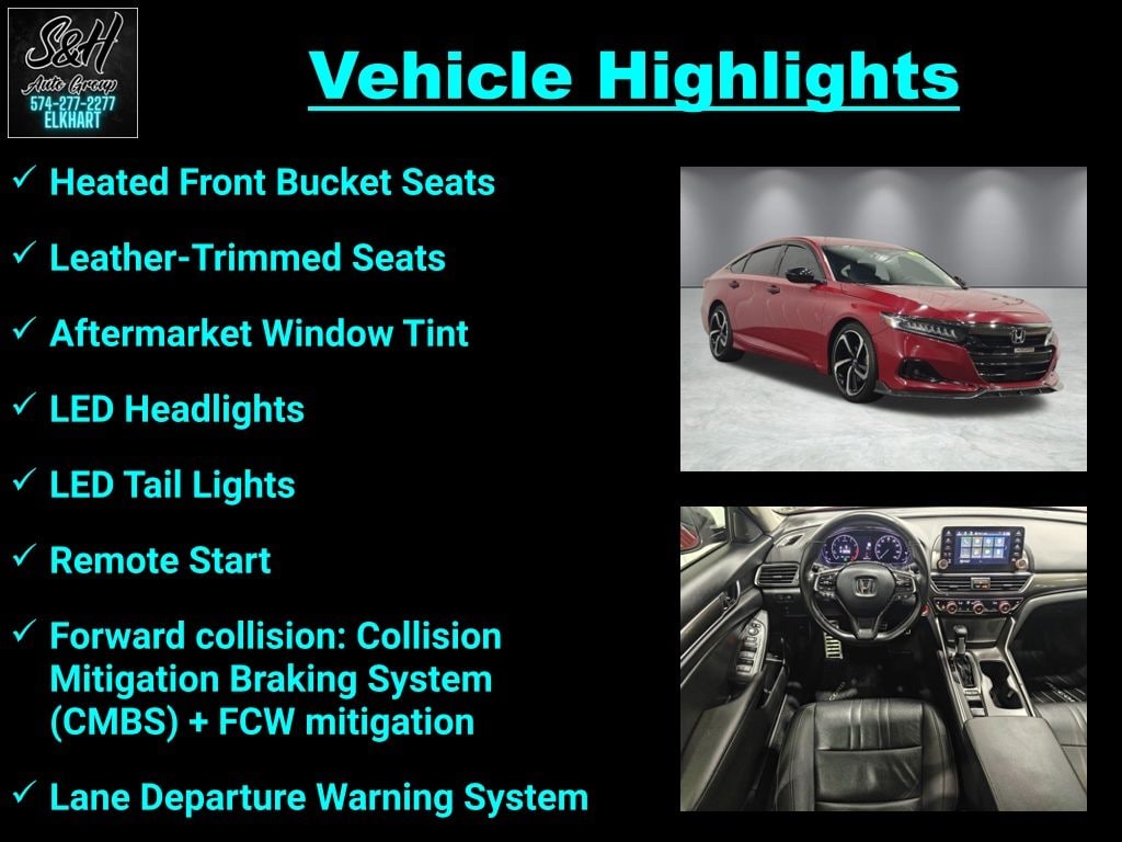 Used 2021 Honda Accord Sport Special Edition Sedan