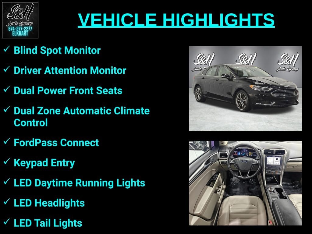 Used 2019 Ford Fusion SEL Sedan