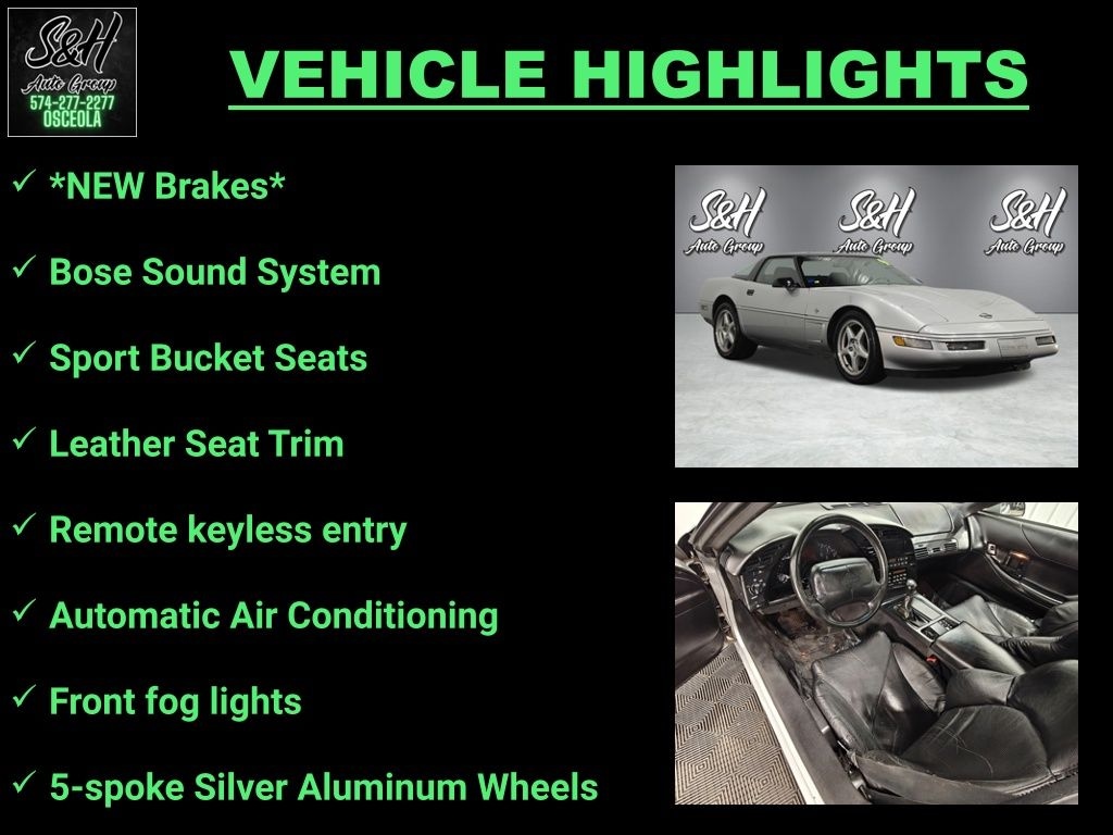 Used 1996 Chevrolet Corvette Base Coupe