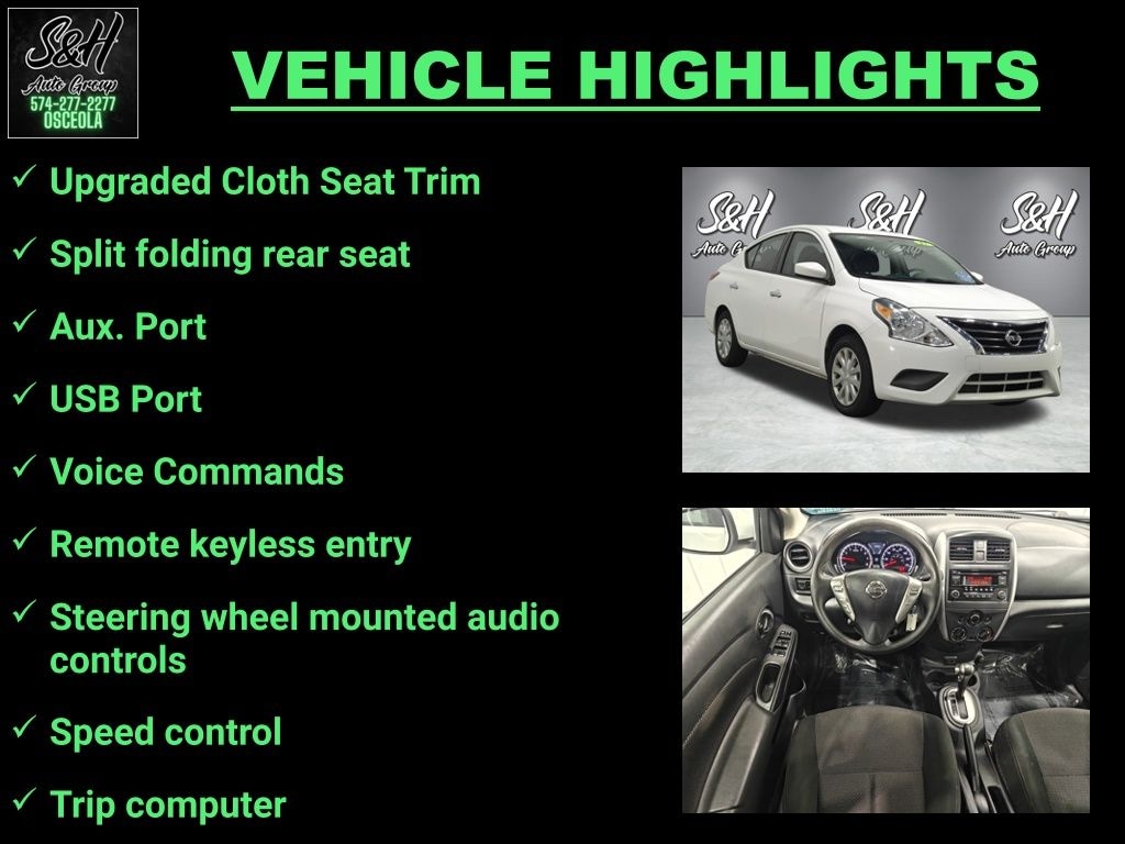 Used 2017 Nissan Versa 1.6 SV Sedan