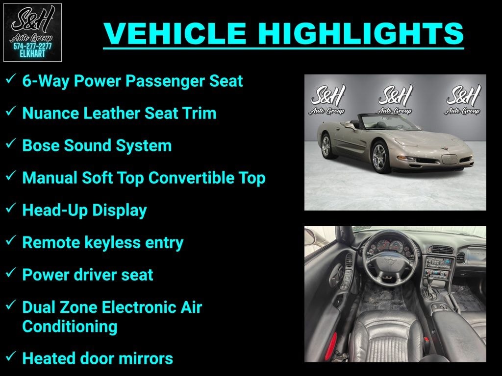 Used 2001 Chevrolet Corvette Base Convertible