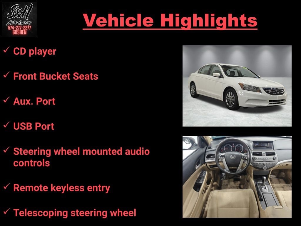 Used 2012 Honda Accord LX Sedan