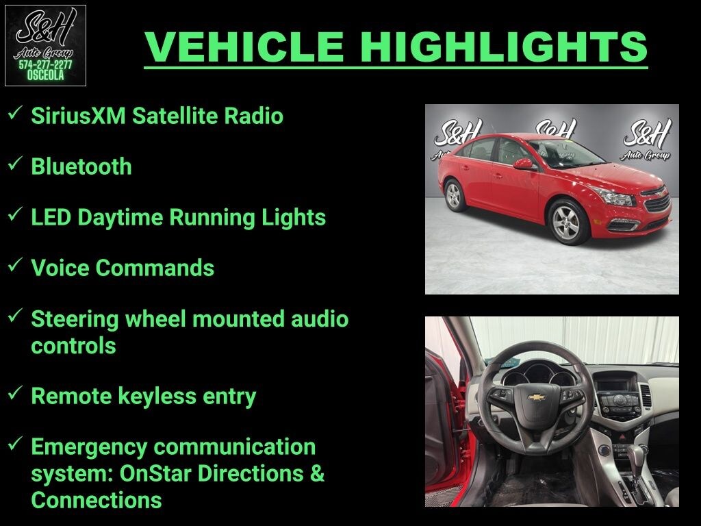 Used 2015 Chevrolet Cruze 1LT Sedan