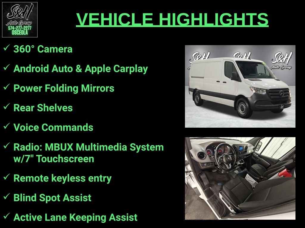 Used 2022 Mercedes-Benz Sprinter 1500 Cargo Van 144 in. WB Cargo Van