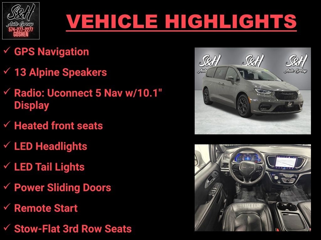 Used 2022 Chrysler Pacifica Hybrid Touring L Minivan/Van