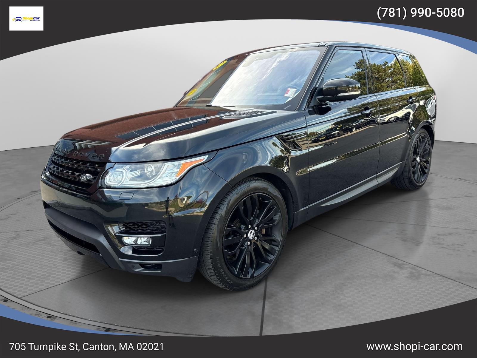 Black 2017 Land Rover Range Rover Sport V6 HSE 4WD SUV / Crossover All-Wheel Drive 8-Speed Automatic