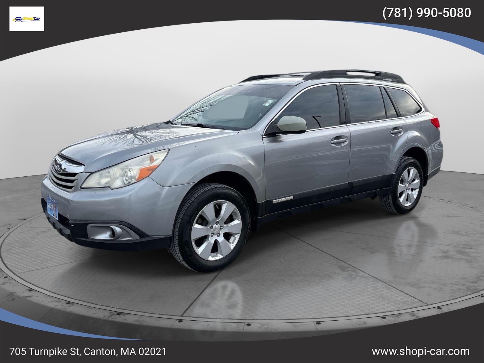 Gray (Steel Silver) 2010 Subaru Outback 2.5i Premium Wagon All-Wheel Drive Continuously Variable Transmission