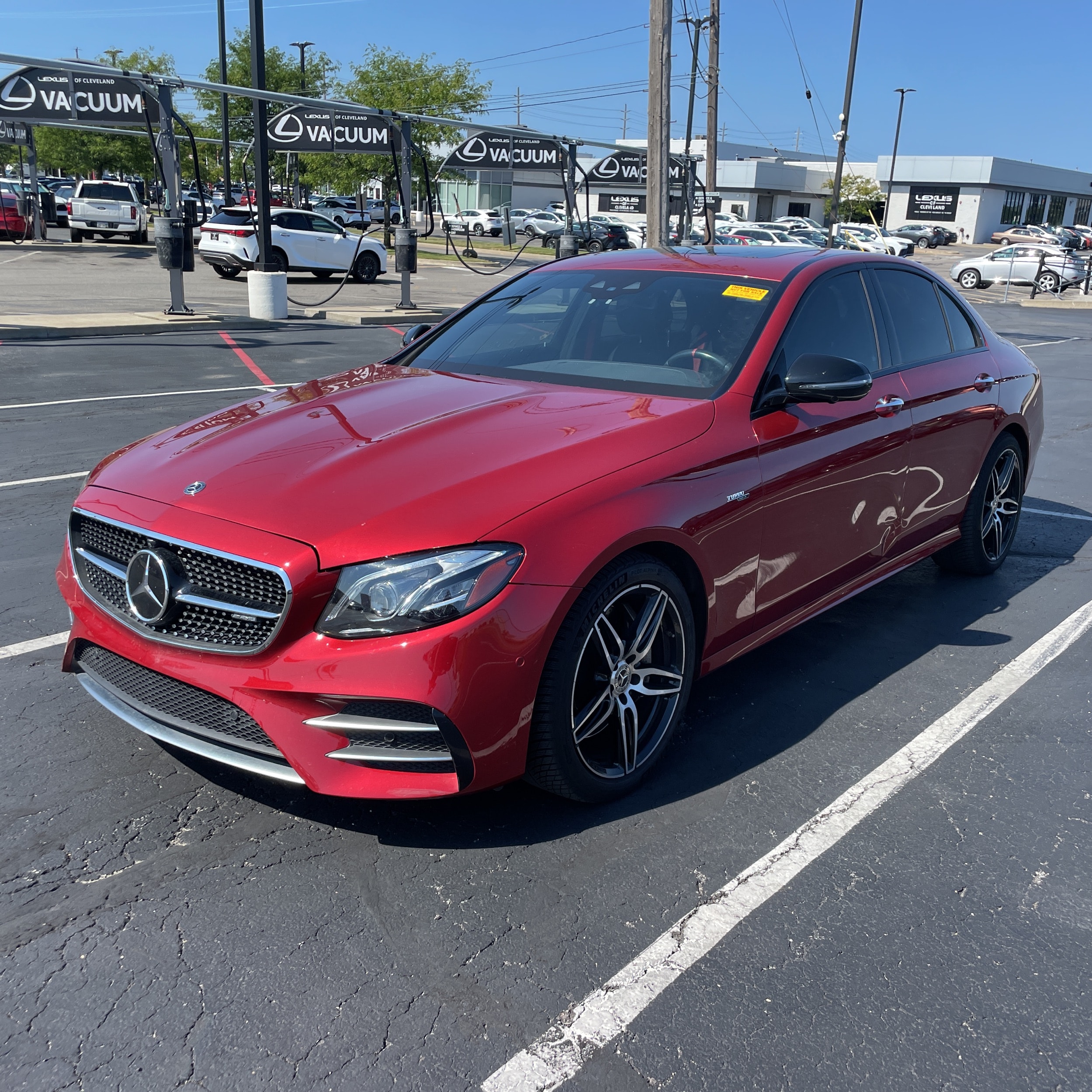 designo Cardinal Red 2019 Mercedes-Benz E-Class Sedan All-Wheel Drive Automatic