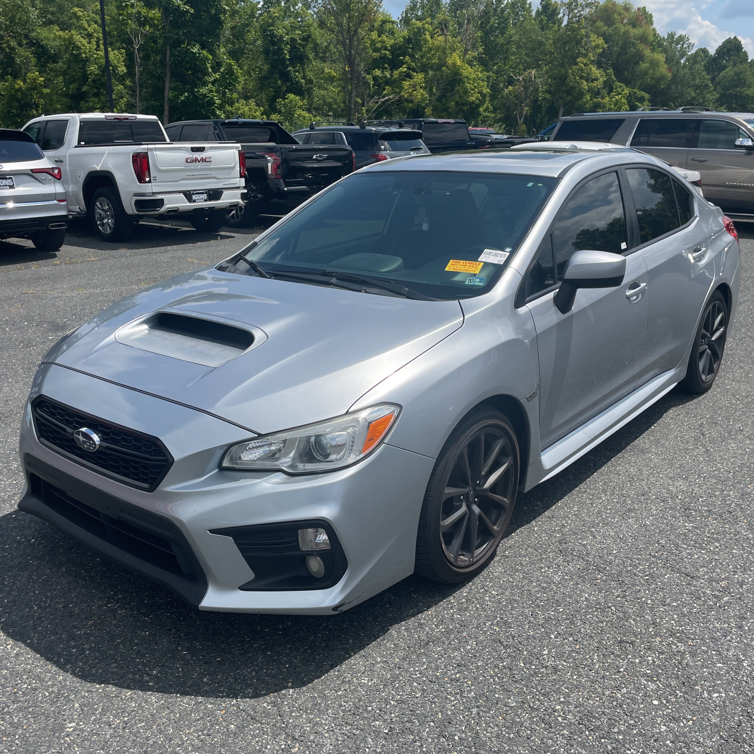 Ice Silver 2018 Subaru WRX Sedan All-Wheel Drive Manual