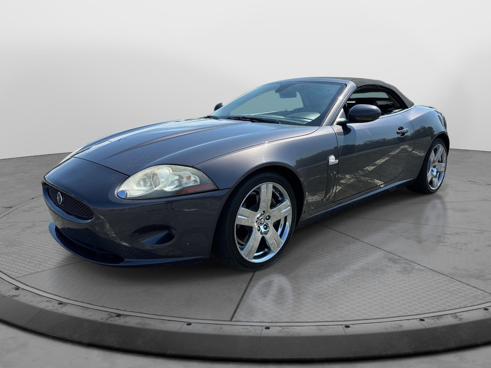 Gray 2008 Jaguar XK-Series XK Convertible RWD Convertible Rear-Wheel Drive 6-Speed Automatic