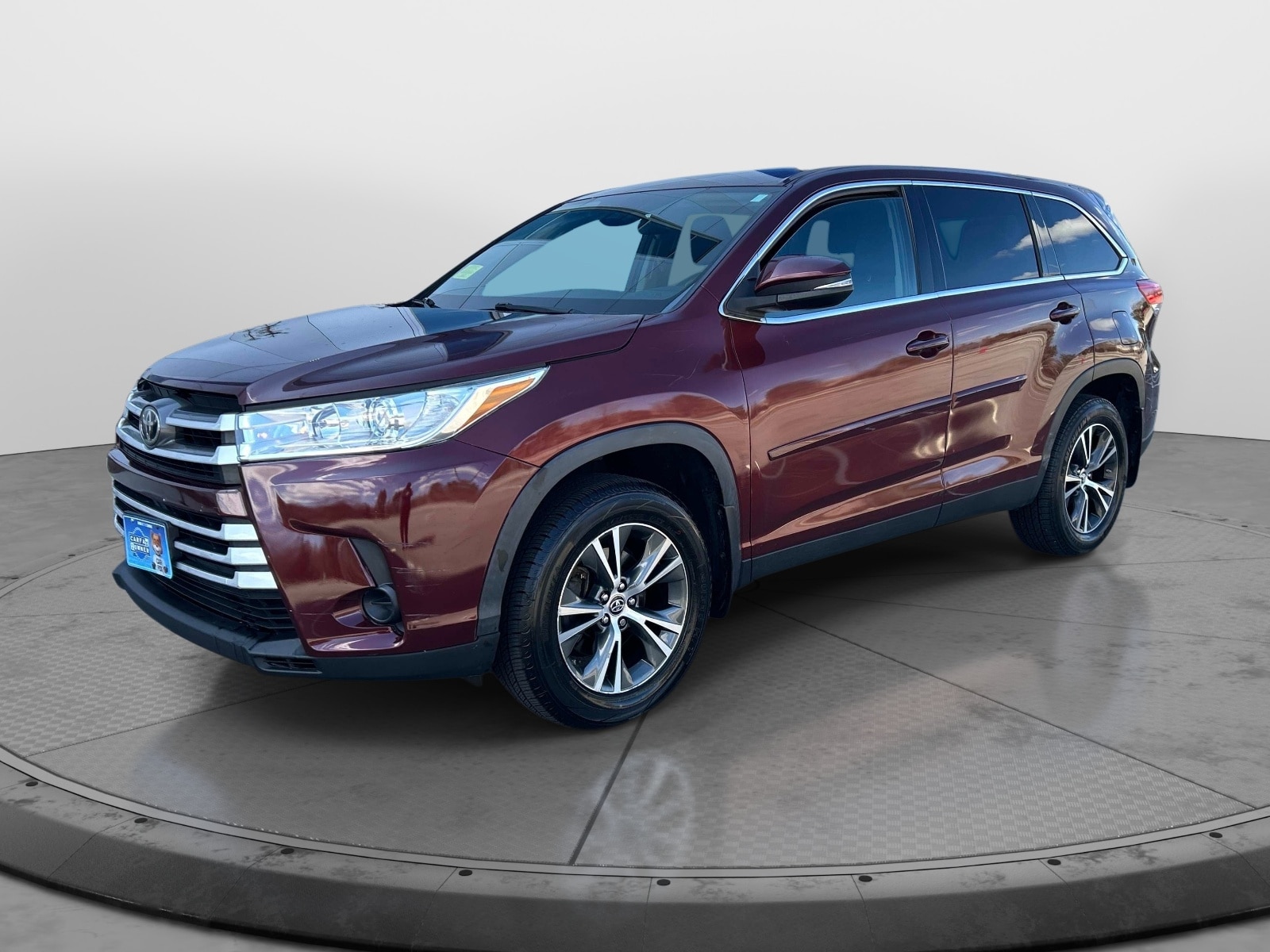 Red (Maroon) 2019 Toyota Highlander LE AWD SUV / Crossover All-Wheel Drive Automatic