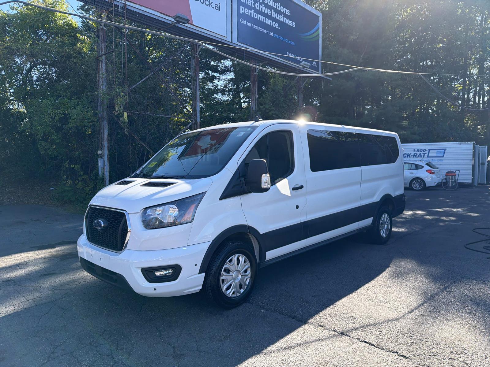 White 2024 Ford Transit Passenger Van All-Wheel Drive Automatic