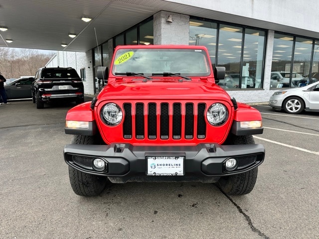 Used 2021 Jeep Wrangler Unlimited Sahara Altitude with VIN 1C4HJXEGXMW743959 for sale in Putnam, CT