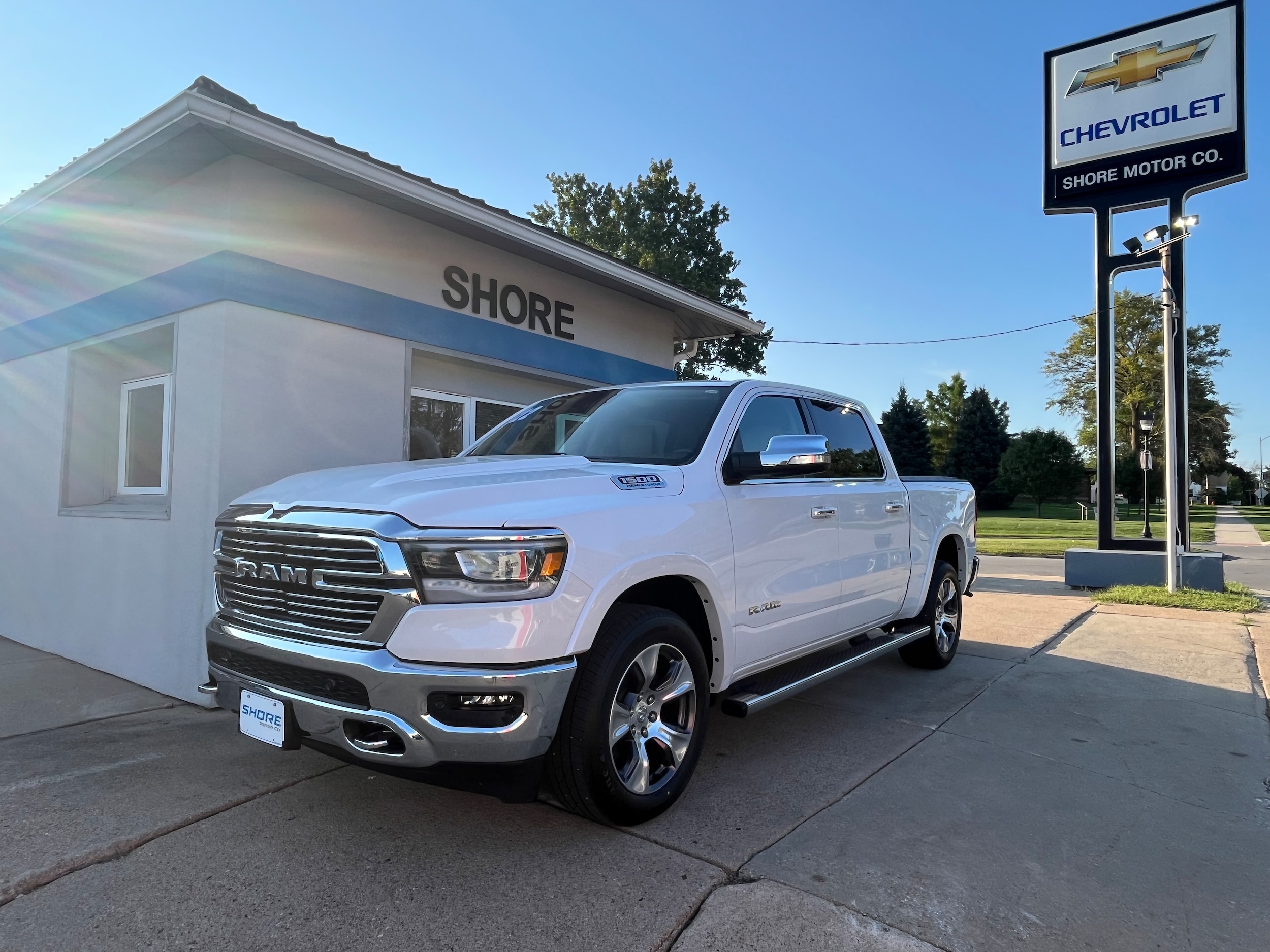 Used 2022 RAM Ram 1500 Pickup Laramie with VIN 1C6SRFJT6NN141814 for sale in Clarinda, IA