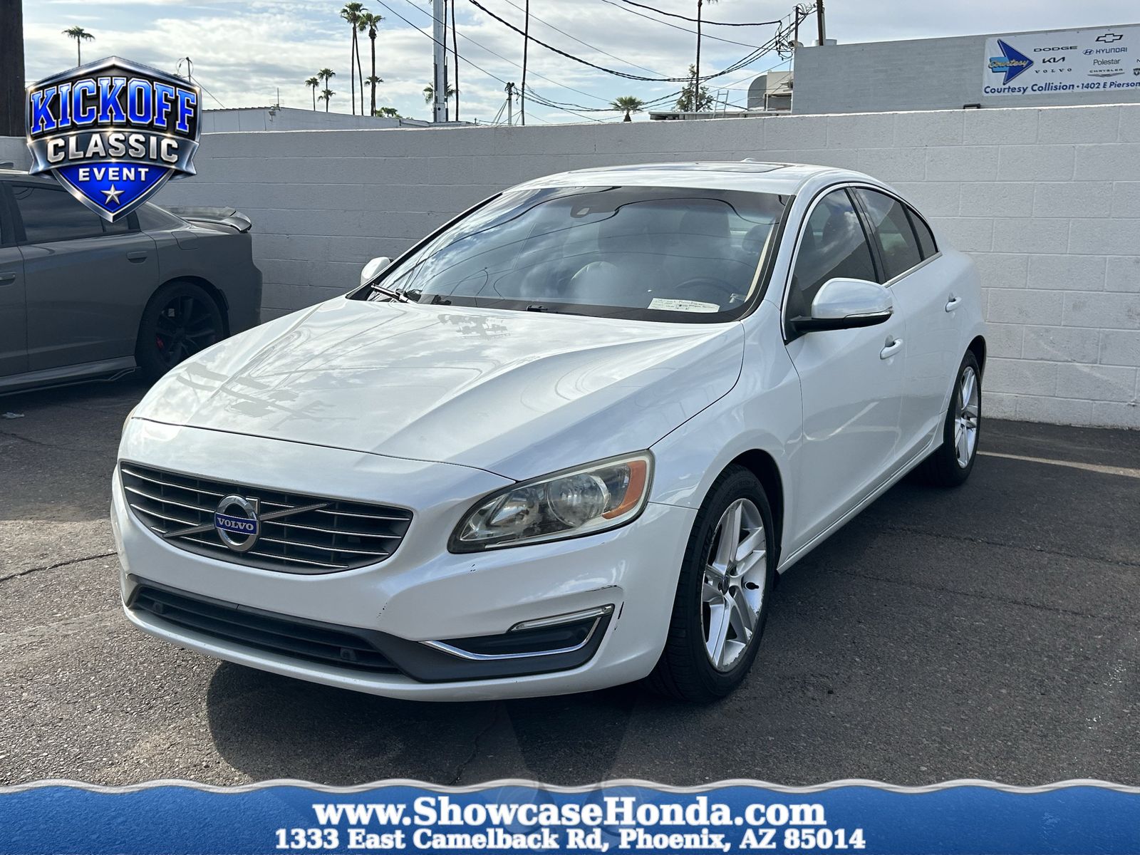 Crystal White Pearl 2015 Volvo S60 Sedan Front-Wheel Drive Automatic