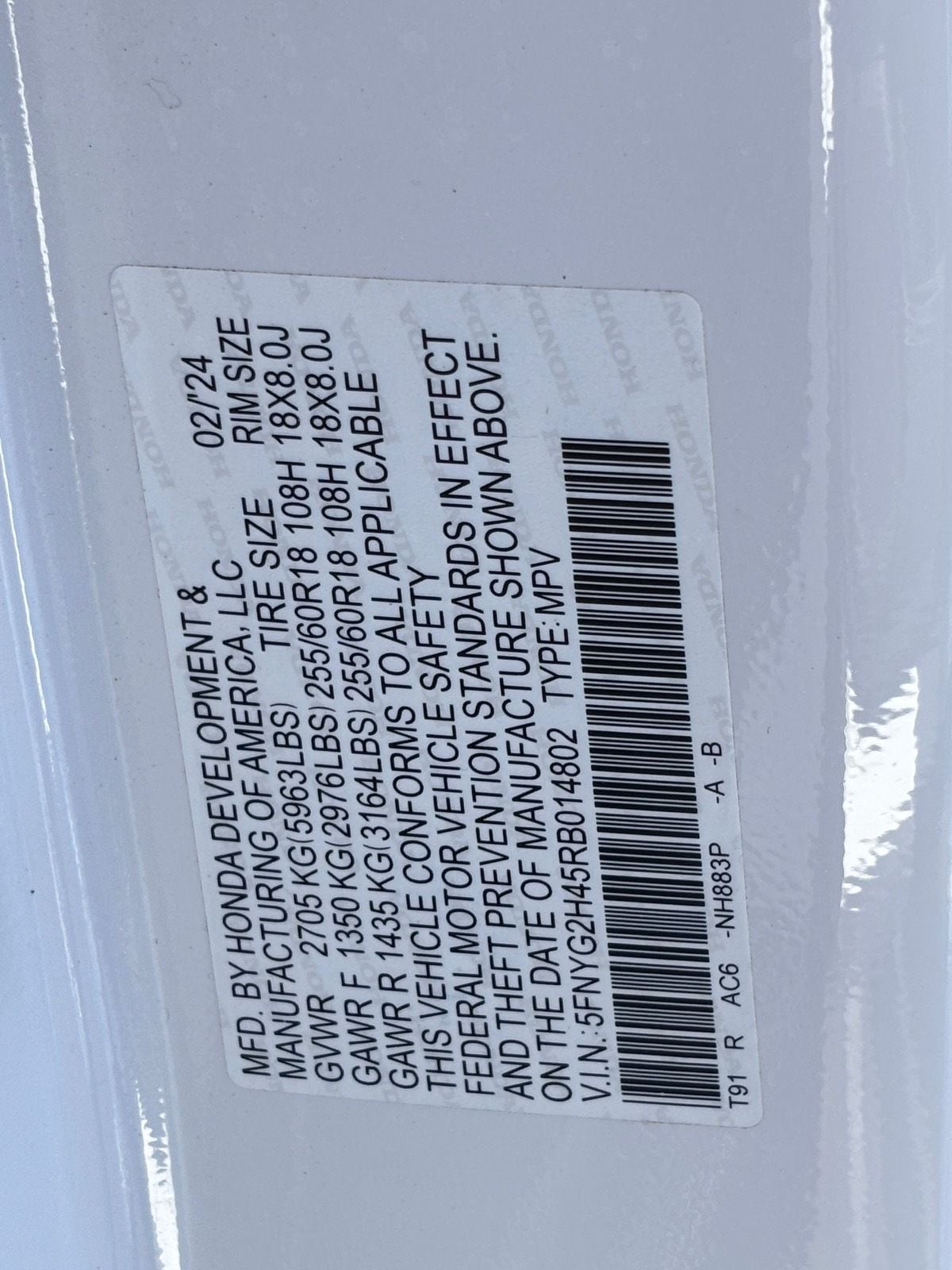 2024 Honda Pilot EX-L - Photo 37