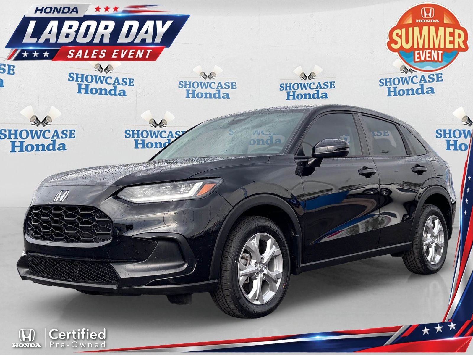 Crystal Black Pearl 2024 Honda HR-V SUV / Crossover All-Wheel Drive Continuously Variable Transmission