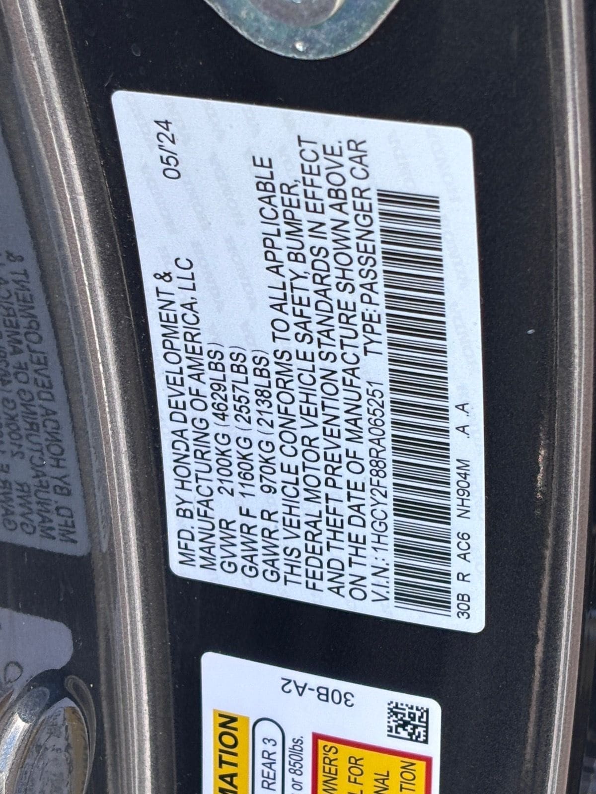 2024 Honda Accord Hybrid Touring - Photo 36