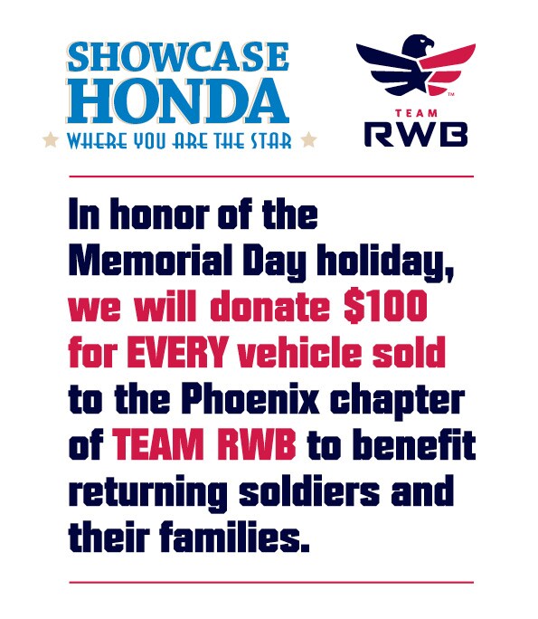 Team RWP Donation Program Phoenix AZ Showcase Honda Charitable Giving