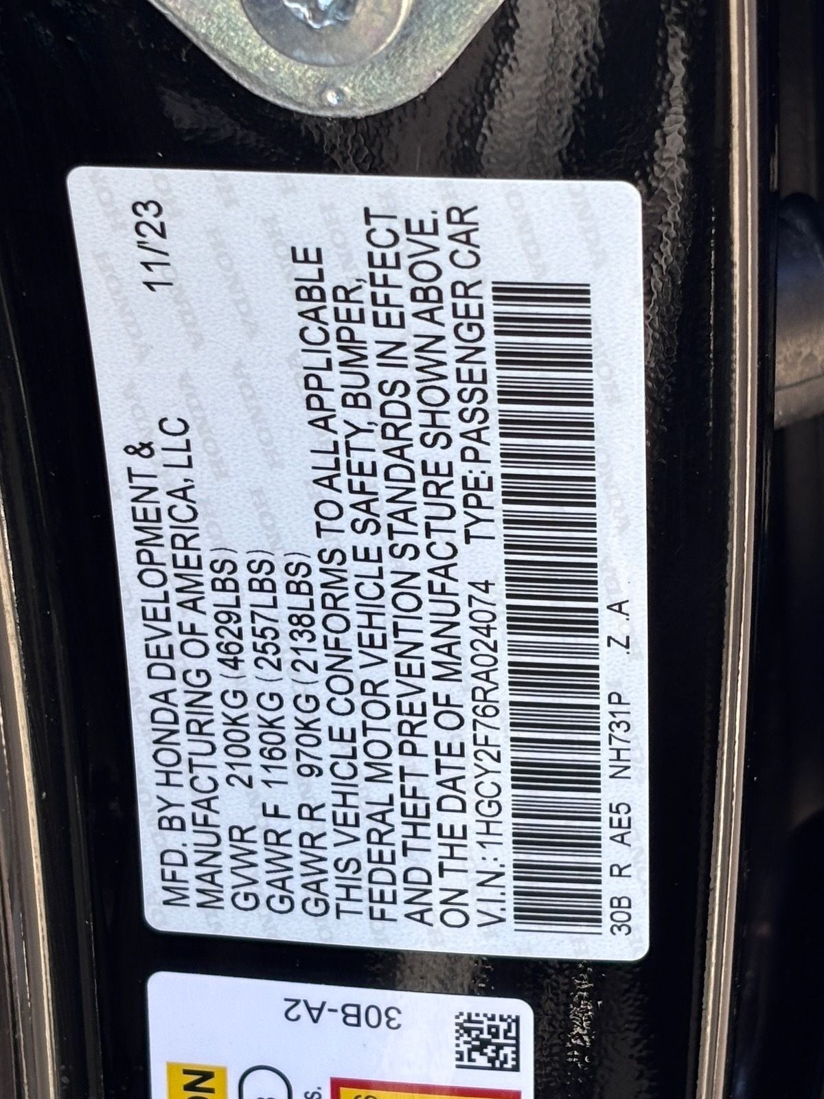 2024 Honda Accord Hybrid Sport-L - Photo 32