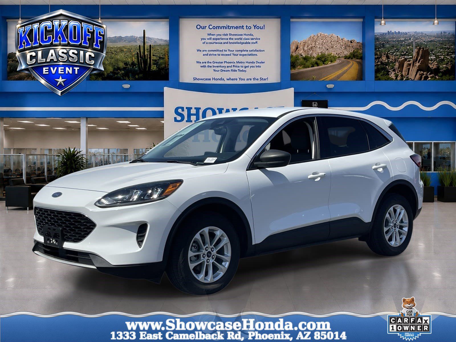 Oxford White 2022 Ford Escape Hybrid SUV / Crossover All-Wheel Drive Continuously Variable Transmission
