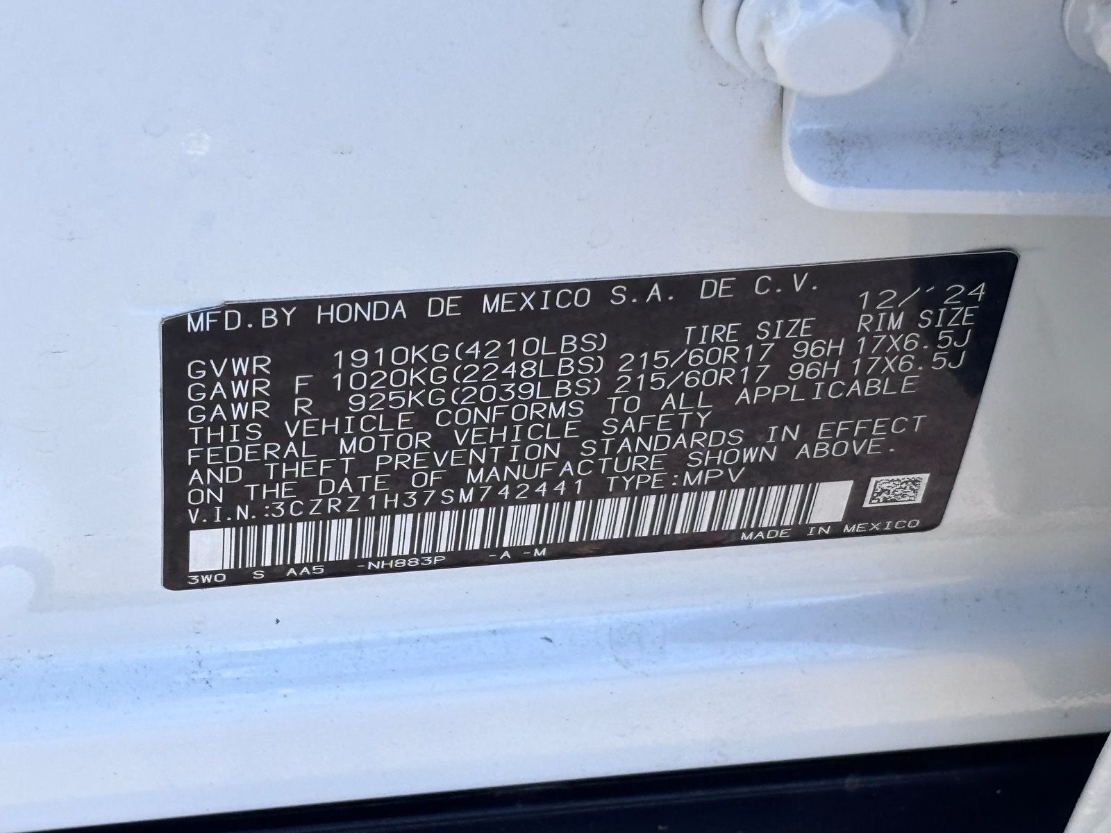 2025 Honda HR-V LX - Photo 33
