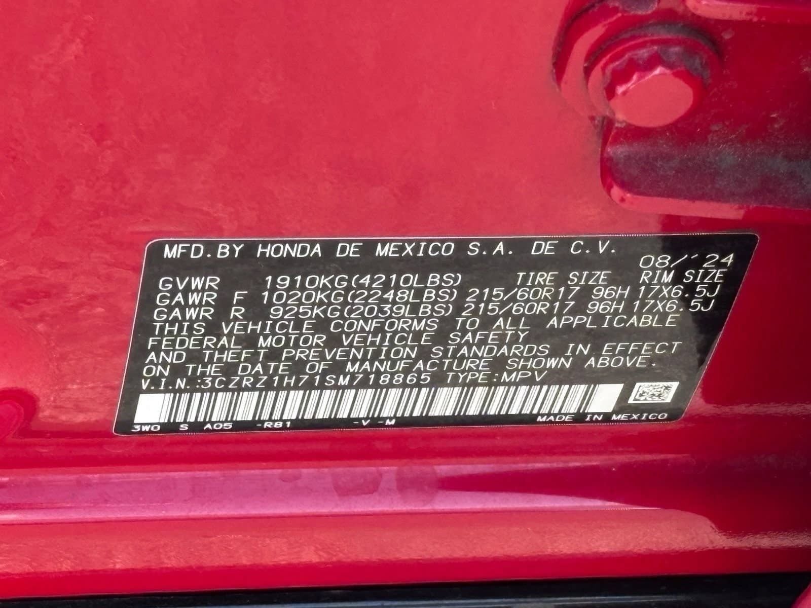 2025 Honda HR-V EX-L - Photo 35