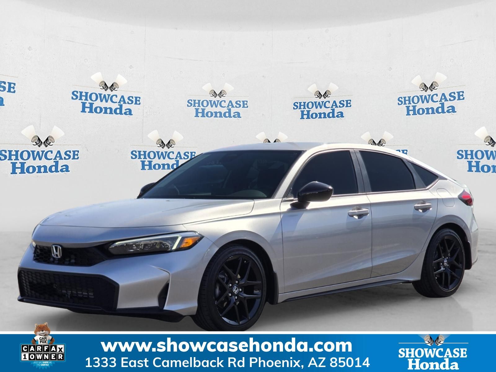 Solar Silver 2025 Honda Civic Hatchback Hatchback Front-Wheel Drive Continuously Variable Transmission