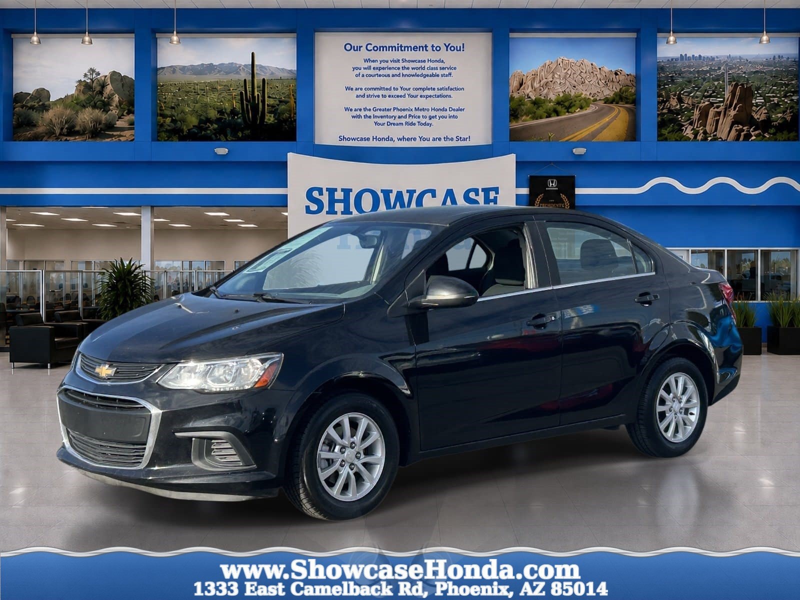 Used 2019 Chevrolet Sonic LT with VIN 1G1JD5SB2K4119645 for sale in Phoenix, AZ