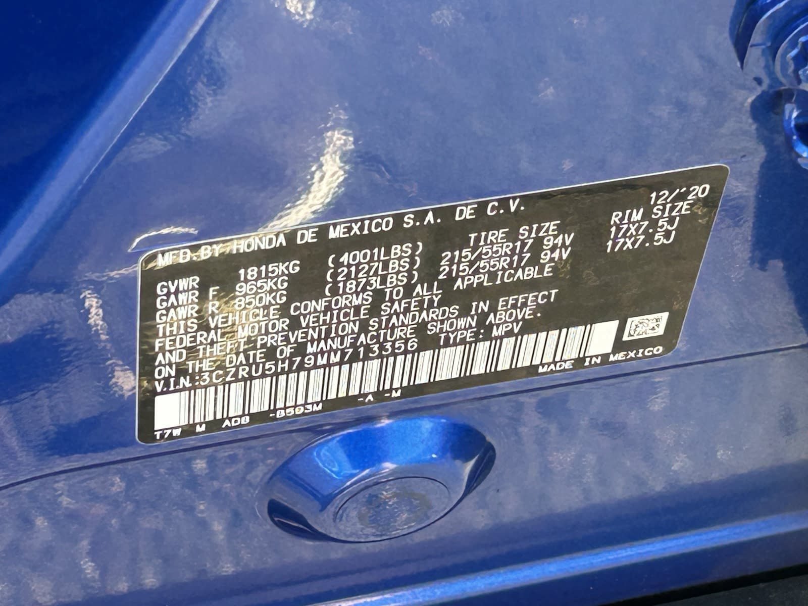 2021 Honda HR-V EX-L - Photo 34