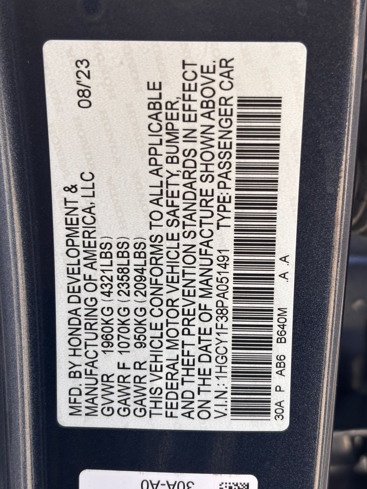 2023 Honda Accord EX - Photo 33