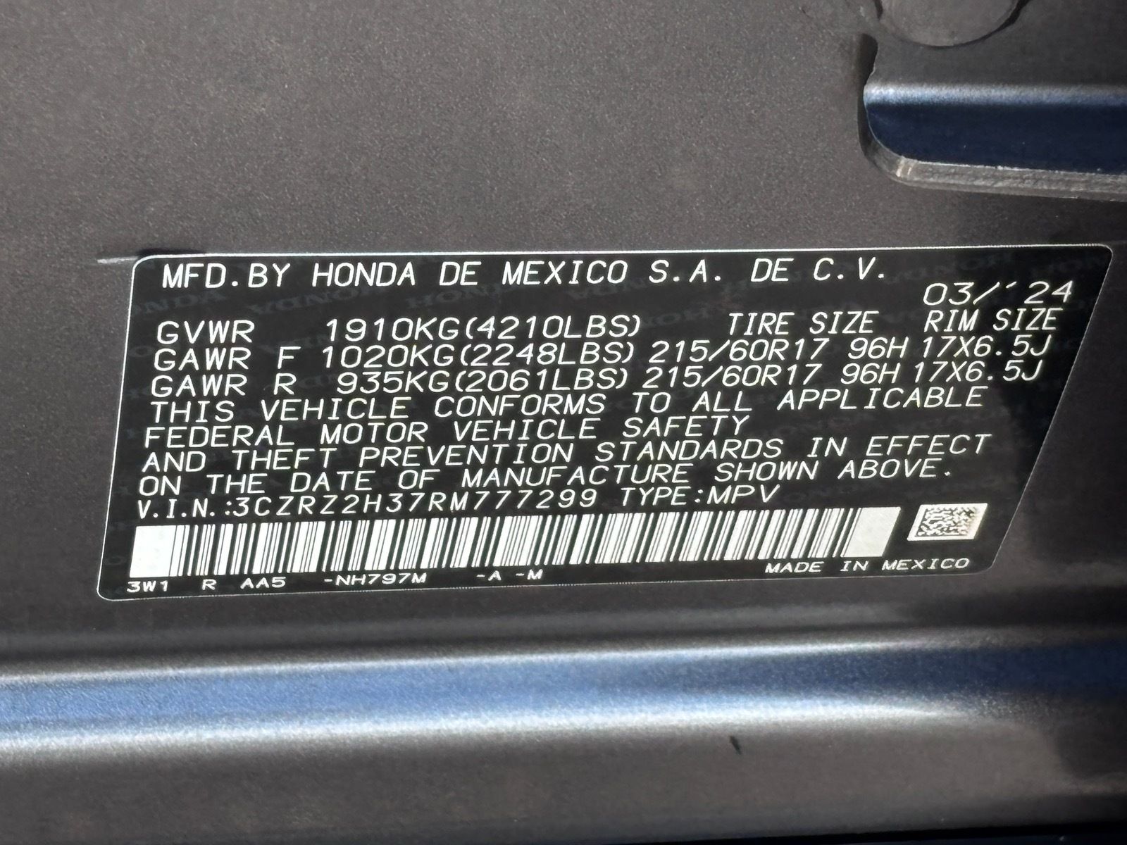 2024 Honda HR-V LX - Photo 36