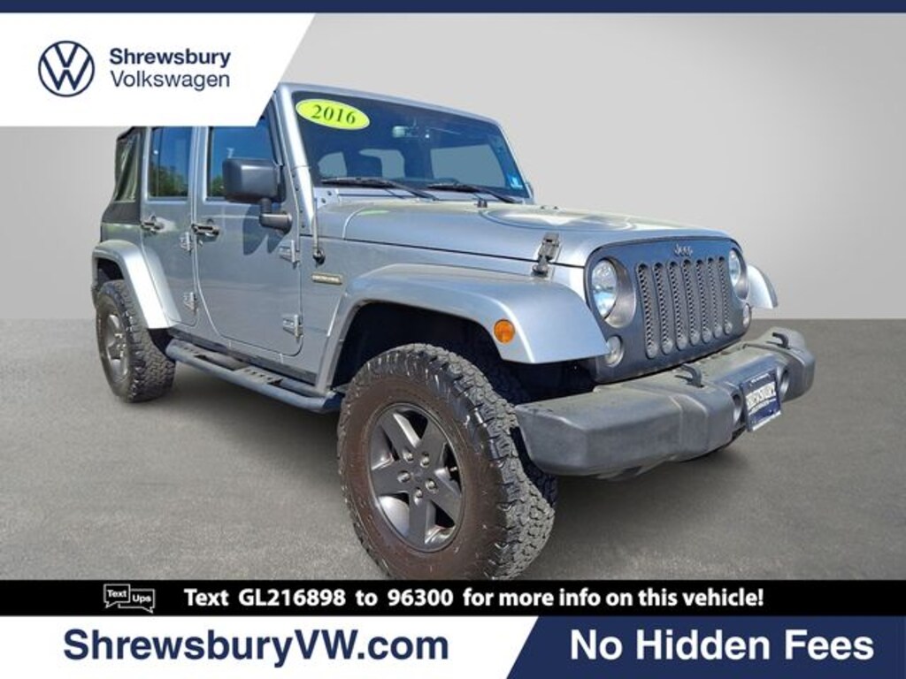 Used 2016 Jeep Wrangler JK Unlimited Sport 4X4 SUV