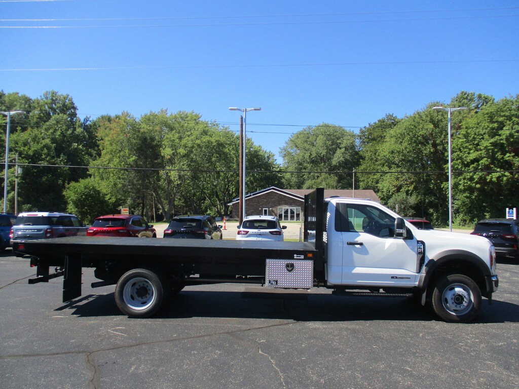 New 2025 Ford F-550 XL Knapheide 16.5ft Flatbed Truck Regular Cab