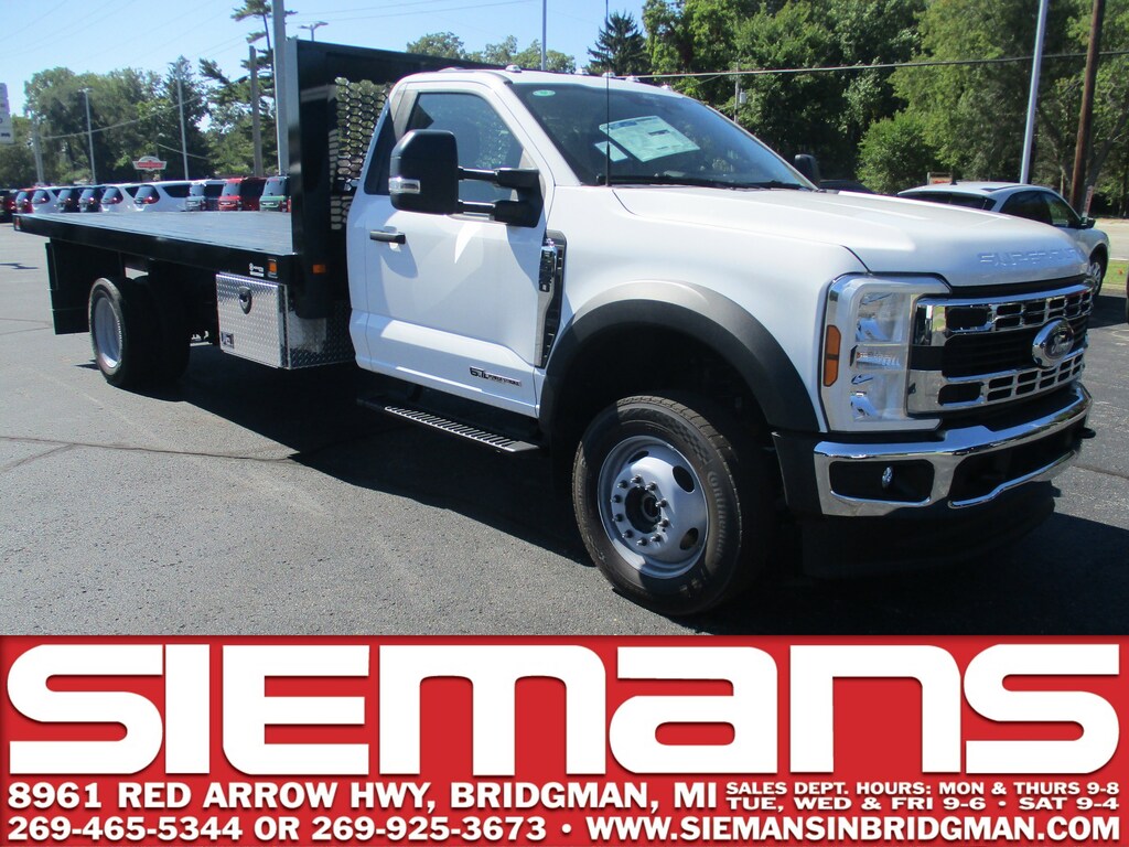 New 2025 Ford F-550 XL Knapheide 16.5ft Flatbed Truck Regular Cab
