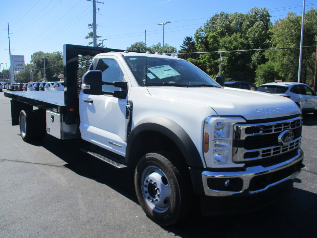 New 2025 Ford F-550 XL Knapheide 16.5ft Flatbed Truck Regular Cab