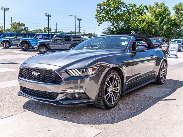 Used 2016 Ford Mustang EcoBoost Premium with VIN 1FATP8UH2G5312508 for sale in Ottawa, IL