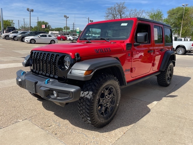 Used 2023 Jeep Wrangler 4xe Willys 4XE with VIN 1C4JJXN65PW684445 for sale in Ottawa, IL