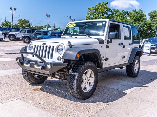 Used 2016 Jeep Wrangler Unlimited Sport S with VIN 1C4HJWDGXGL109133 for sale in Ottawa, IL