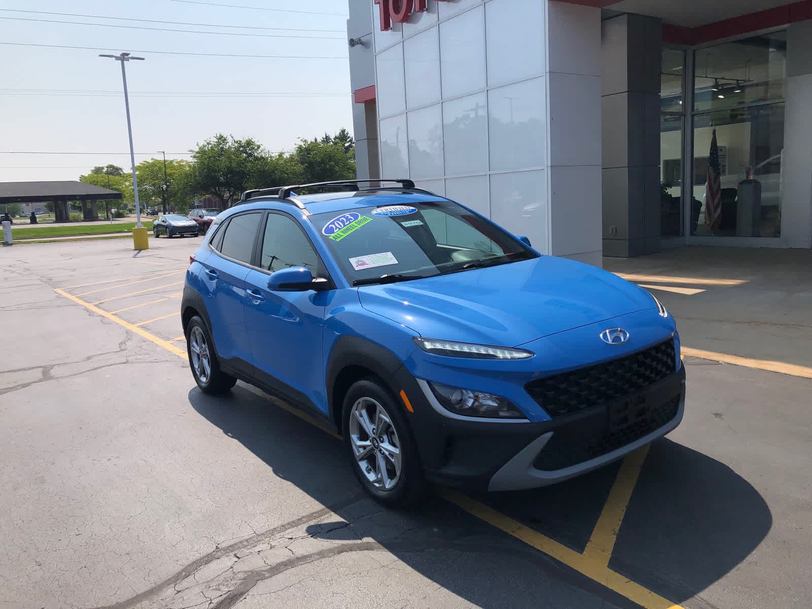 Certified 2023 Hyundai Kona SEL with VIN KM8K3CAB3PU949817 for sale in Benton Harbor, MI