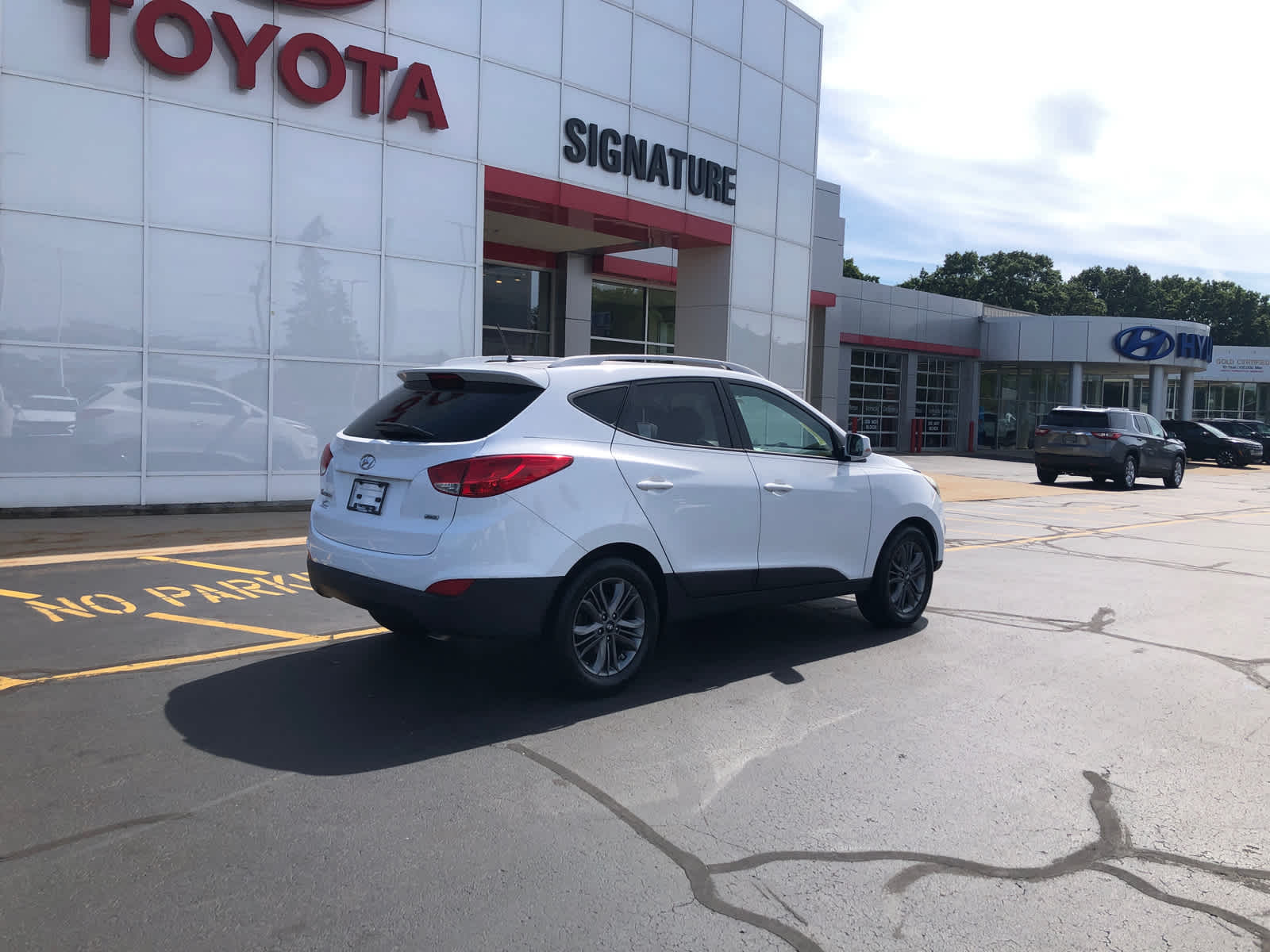 Used 2015 Hyundai Tucson SE with VIN KM8JUCAG5FU116362 for sale in Benton Harbor, MI