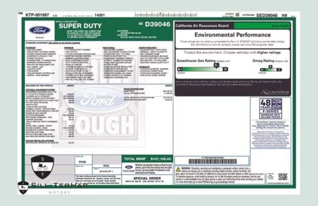 New 2025 Ford F-450SD Platinum Truck