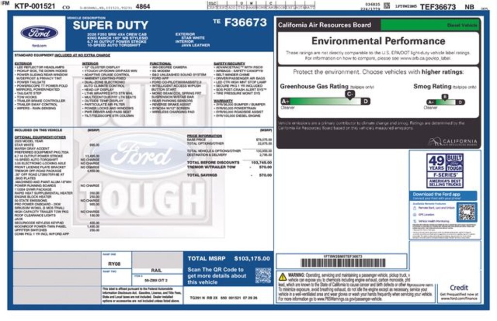 New 2026 Ford F-250SD F-250® King Ranch® Truck