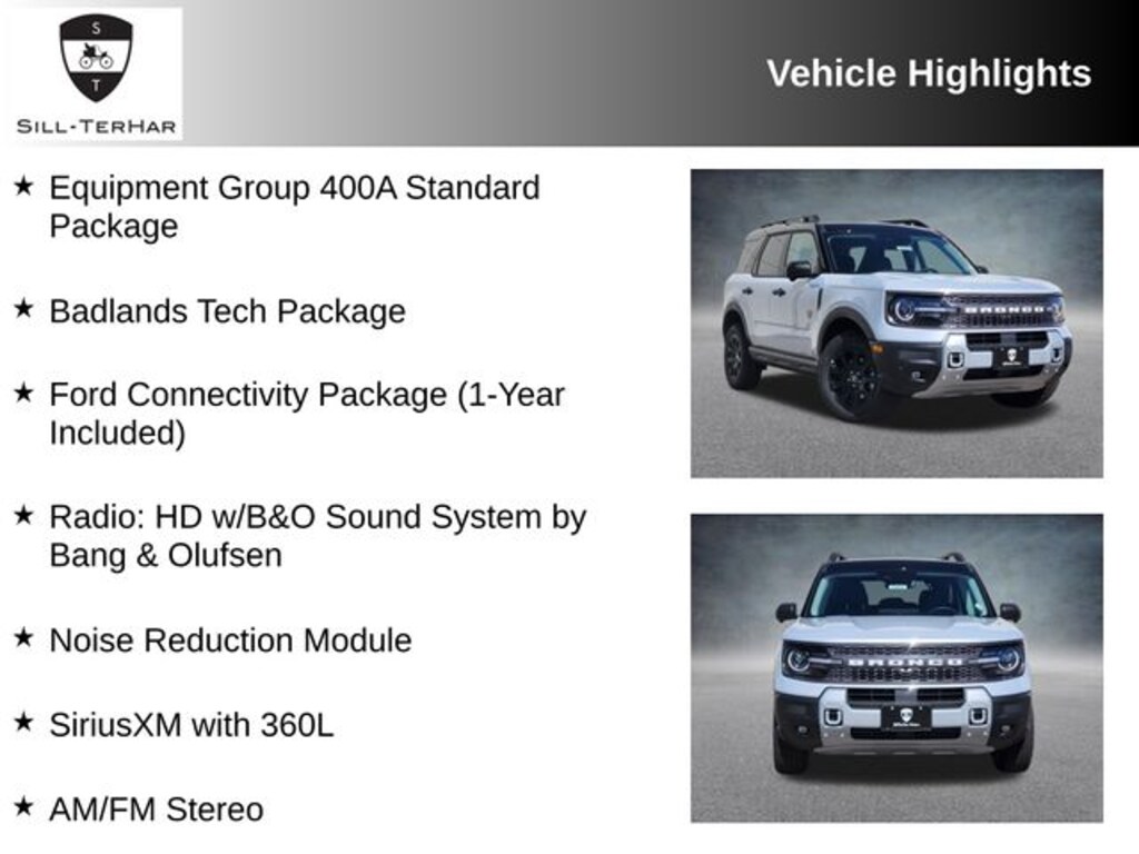 New 2026 Ford Bronco Sport Badlands SUV
