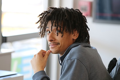 Staff member Abraham Woods from 7650902584f8