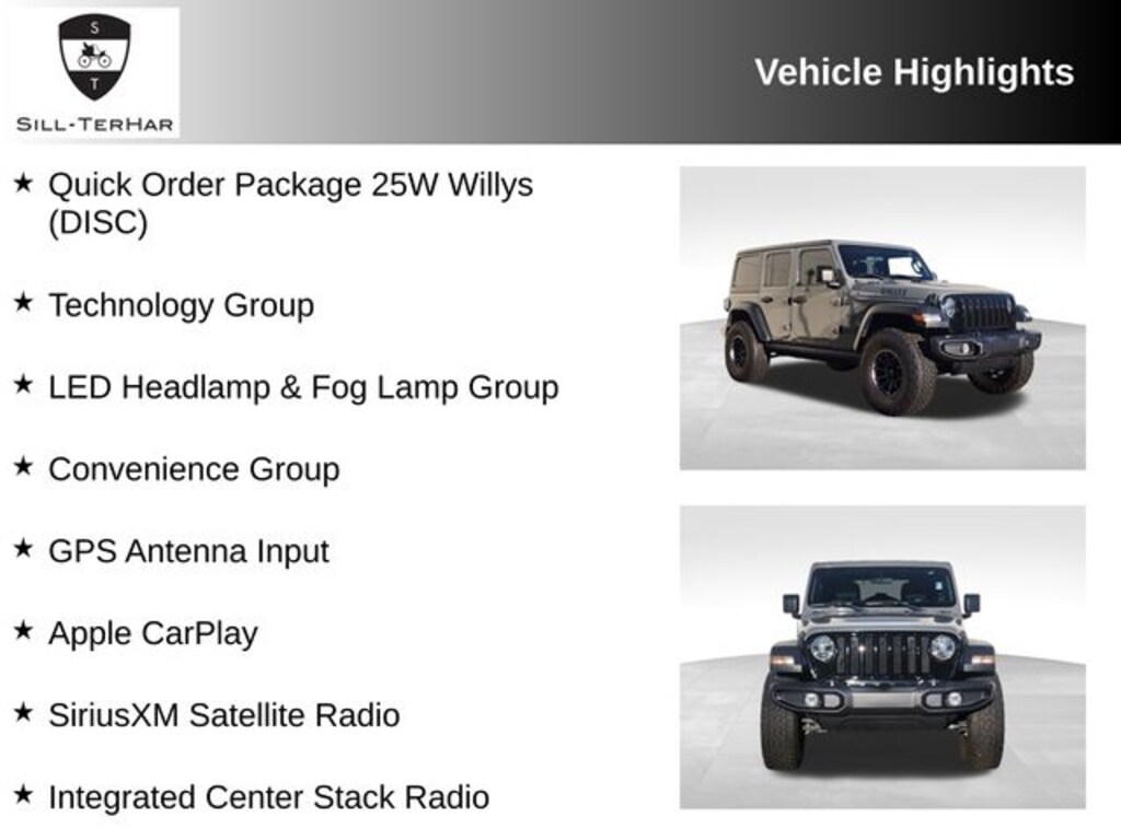 Used 2021 Jeep Wrangler Unlimited Willys SUV