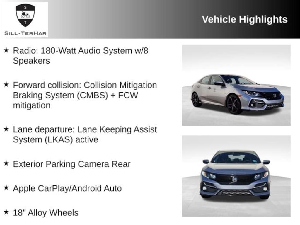 Used 2021 Honda Civic Sport Hatchback