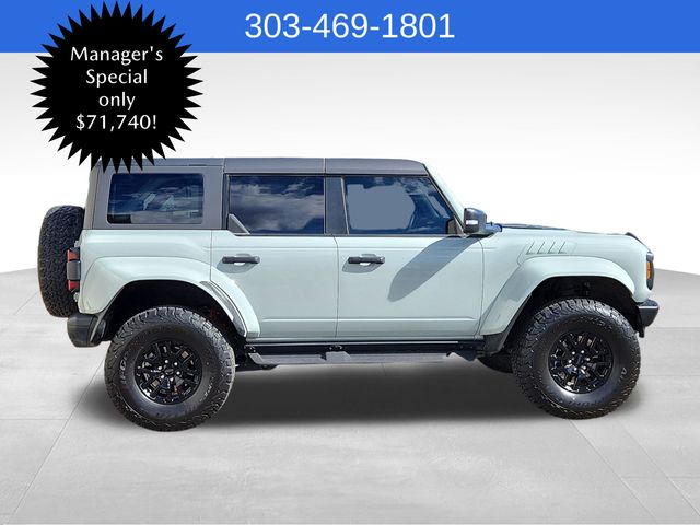 Used 2024 Ford Bronco 4-Door Raptor with VIN 1FMEE0RRXRLA01804 for sale in Broomfield, CO